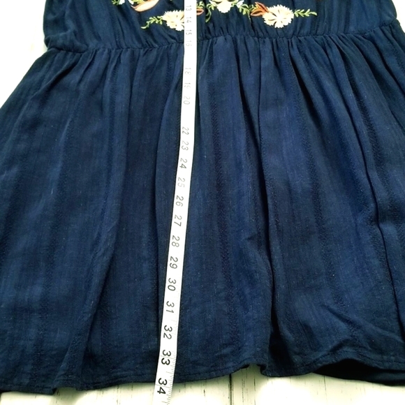 Navy Cold Shoulder Dress | SZ•XXL - Picture 8 of 9